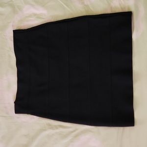 BCBGMAXAZRIA-Large, black bandage skirt, stretchy/body hugging